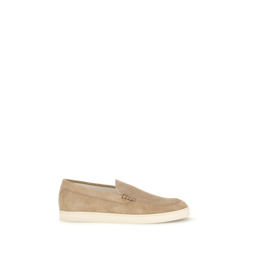 Brunello Cucinelli Beige Rubber Slip-On Loafers